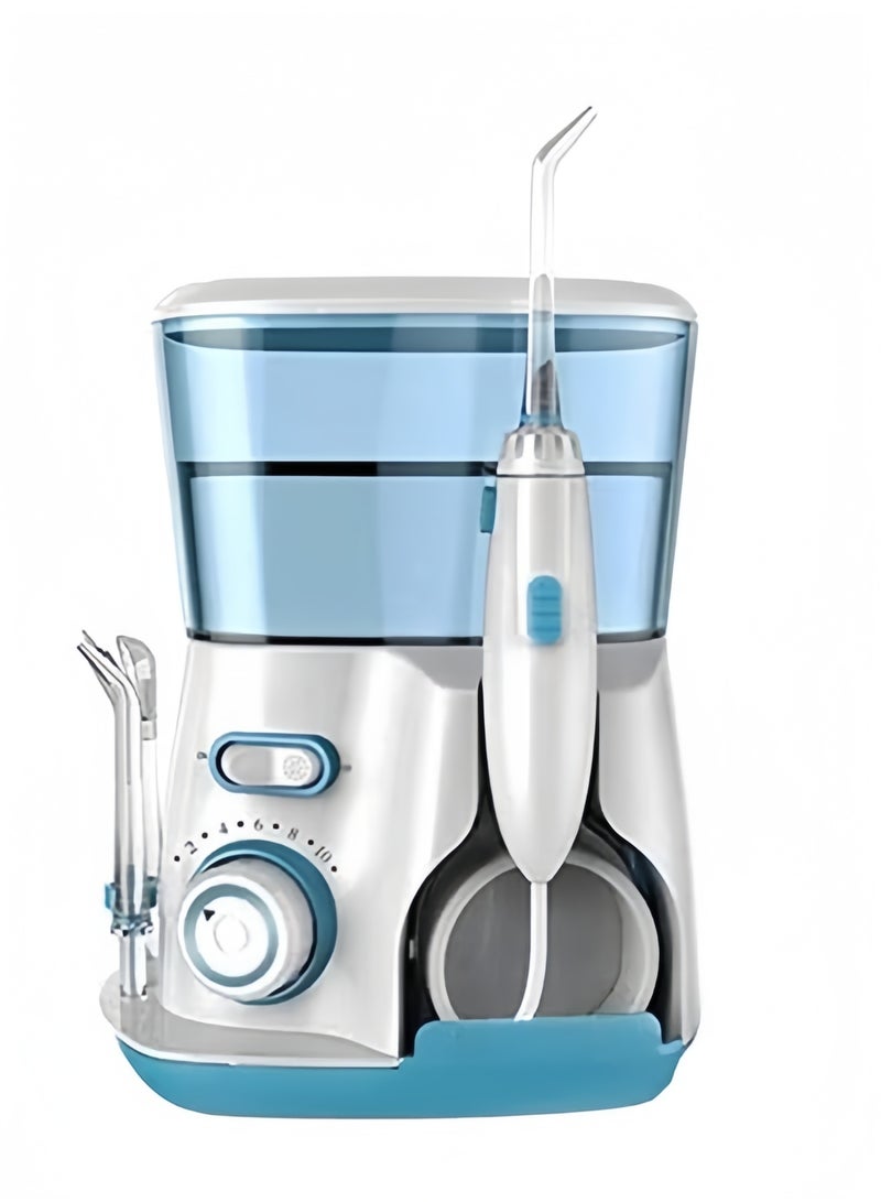 Blue and White Dental Floss Oral Irrigator Water Jet Pick - Image 1